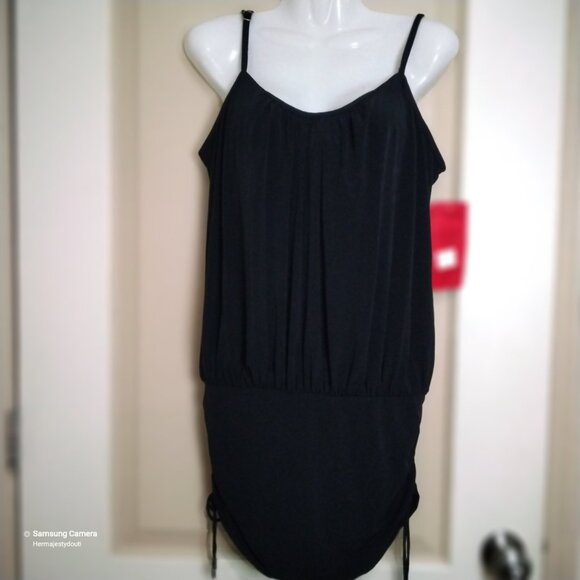 Magicsuit Black 1 Pc. Modest Maternity Underwire Side-tie Swim-dress BNWT Sz. 14 - Picture 5 of 5